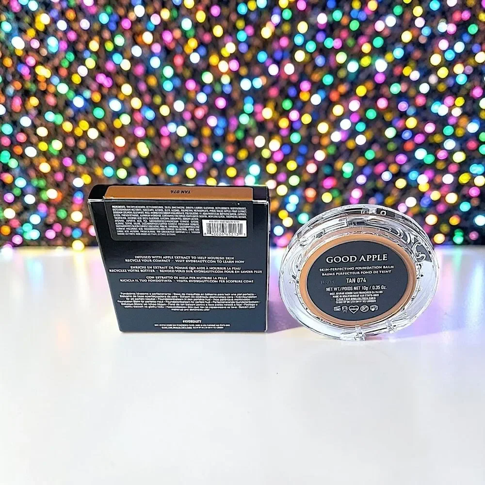 Kat Von D KVD Good Apple Skin-Perfecting Foundation Balm in Tan 074 .35oz NIB